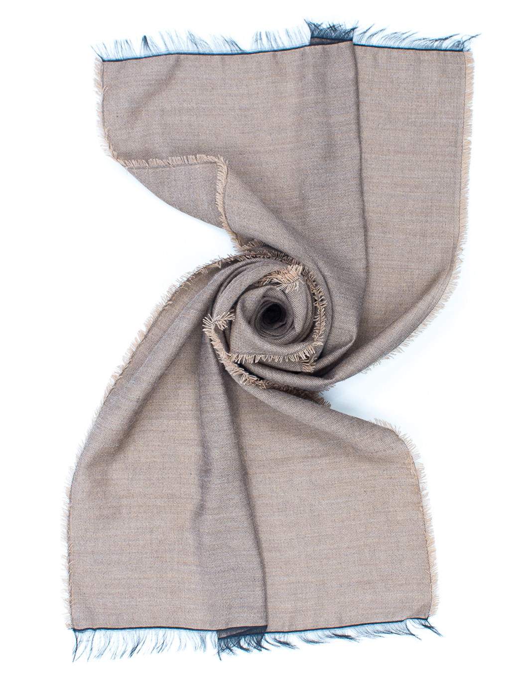 STOLA JACQUARD TINTA UNITA, 180X40 - CAMEL